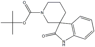 tert-butyl 2-oxospiro[indoline-3,3'-piperidine]-1'-carboxylate Struktur