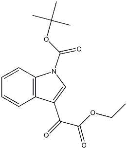 TERT-BUTYL 3-[ETHOXY(OXO)ACETYL]-1H-INDOLE-1-CARBOXYLATE 结构式