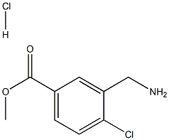 4-氯-3-氨甲基苯甲酸甲酯盐酸盐,,结构式