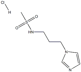 N-(3-(1H-Imidazol-1-Yl)Propyl)Methanesulfonamide Hydrochloride Struktur