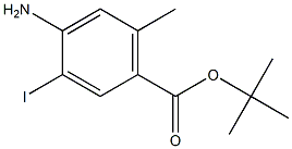 Tert-butyl (4-amino-3-iodo-6-methyl)benzoate, Struktur