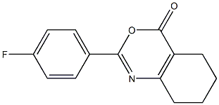 2-(4-fluorophenyl)-5,6,7,8-tetrahydrobenzo[d][1,3]oxazin-4-one Structure
