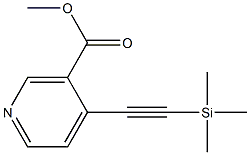 methyl 4-(2-(trimethylsilyl)ethynyl)nicotinate Structure