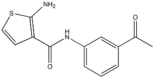 N-(3-Acetylphenyl)-2-aminothiophene-3-carboxamide Struktur