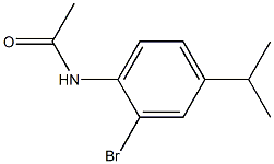 2-(4Acetamido-3bromophenyl)propane Struktur