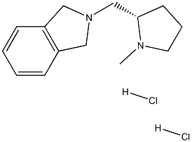 (S)-2-[(1-甲基-2-吡咯烷基)甲基]异吲哚满二盐酸盐, , 结构式