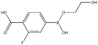 4-Carboxy-3-fluorophenylboronic acid ethylene glycol ester Structure