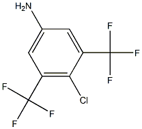 4-chloro-3,5-bis(trifluoromethyl)aniline Struktur