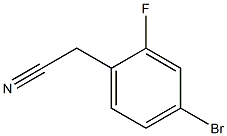 2-Fluoro-4-bromophenylacetonitrile 结构式