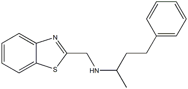 (1,3-benzothiazol-2-ylmethyl)(4-phenylbutan-2-yl)amine Struktur