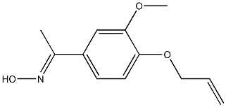 (1E)-1-[4-(allyloxy)-3-methoxyphenyl]ethanone oxime Structure