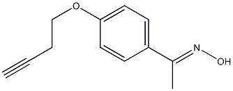 (1E)-1-[4-(but-3-ynyloxy)phenyl]ethanone oxime Struktur