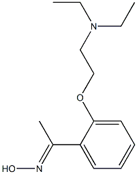 (1E)-1-{2-[2-(diethylamino)ethoxy]phenyl}ethanone oxime Struktur