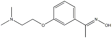 (1E)-1-{3-[2-(dimethylamino)ethoxy]phenyl}ethanone oxime Struktur