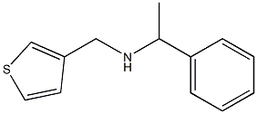 (1-phenylethyl)(thiophen-3-ylmethyl)amine Structure