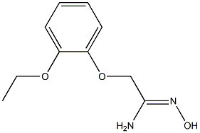 (1Z)-2-(2-ethoxyphenoxy)-N'-hydroxyethanimidamide Struktur