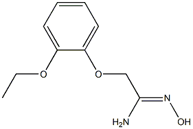 (1Z)-2-(2-ethoxyphenoxy)-N'-hydroxyethanimidamide Structure