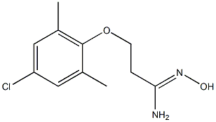 (1Z)-3-(4-chloro-2,6-dimethylphenoxy)-N'-hydroxypropanimidamide Structure