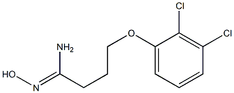 (1Z)-4-(2,3-dichlorophenoxy)-N'-hydroxybutanimidamide Structure