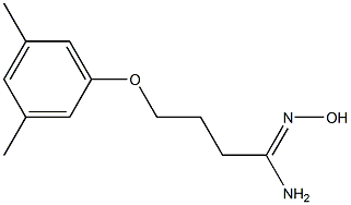 (1Z)-4-(3,5-dimethylphenoxy)-N'-hydroxybutanimidamide Structure