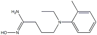 (1Z)-4-[ethyl(2-methylphenyl)amino]-N'-hydroxybutanimidamide Struktur