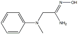 (1Z)-N'-hydroxy-2-[methyl(phenyl)amino]ethanimidamide Structure