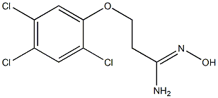 (1Z)-N'-hydroxy-3-(2,4,5-trichlorophenoxy)propanimidamide Struktur