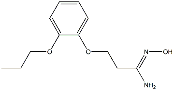 (1Z)-N'-hydroxy-3-(2-propoxyphenoxy)propanimidamide
