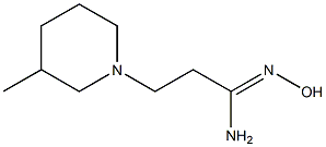 (1Z)-N'-hydroxy-3-(3-methylpiperidin-1-yl)propanimidamide Struktur