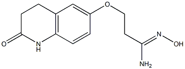 (1Z)-N'-hydroxy-3-[(2-oxo-1,2,3,4-tetrahydroquinolin-6-yl)oxy]propanimidamide 结构式