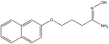(1Z)-N'-hydroxy-4-(2-naphthyloxy)butanimidamide Structure