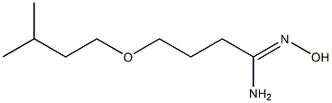 (1Z)-N'-hydroxy-4-(3-methylbutoxy)butanimidamide Structure