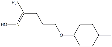 (1Z)-N'-hydroxy-4-[(4-methylcyclohexyl)oxy]butanimidamide Structure