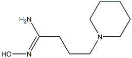 (1Z)-N'-hydroxy-4-piperidin-1-ylbutanimidamide Struktur
