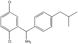 (2,5-dichlorophenyl)[4-(2-methylpropyl)phenyl]methanamine|