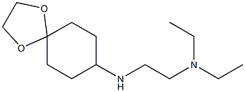 (2-{1,4-dioxaspiro[4.5]decan-8-ylamino}ethyl)diethylamine 结构式