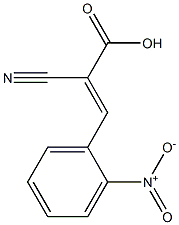 (2E)-2-cyano-3-(2-nitrophenyl)acrylic acid Structure