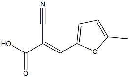 (2E)-2-cyano-3-(5-methyl-2-furyl)acrylic acid Struktur
