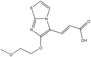 (2E)-3-[6-(2-methoxyethoxy)imidazo[2,1-b][1,3]thiazol-5-yl]acrylic acid Structure