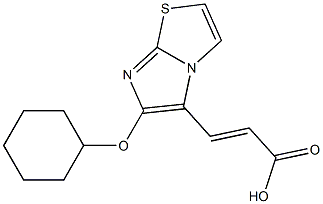 (2E)-3-[6-(cyclohexyloxy)imidazo[2,1-b][1,3]thiazol-5-yl]acrylic acid Structure