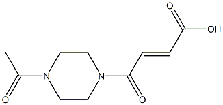 (2E)-4-(4-acetylpiperazin-1-yl)-4-oxobut-2-enoic acid Struktur