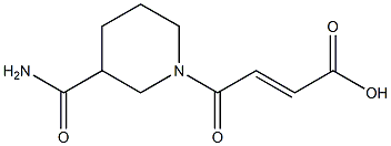 (2E)-4-[3-(aminocarbonyl)piperidin-1-yl]-4-oxobut-2-enoic acid Structure