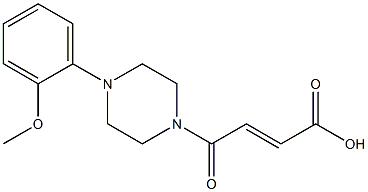 (2E)-4-[4-(2-methoxyphenyl)piperazin-1-yl]-4-oxobut-2-enoic acid 结构式