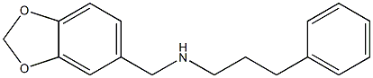 (2H-1,3-benzodioxol-5-ylmethyl)(3-phenylpropyl)amine Structure