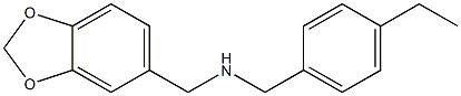 (2H-1,3-benzodioxol-5-ylmethyl)[(4-ethylphenyl)methyl]amine