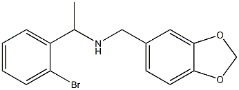 (2H-1,3-benzodioxol-5-ylmethyl)[1-(2-bromophenyl)ethyl]amine Structure