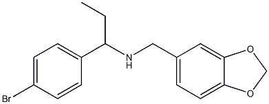 (2H-1,3-benzodioxol-5-ylmethyl)[1-(4-bromophenyl)propyl]amine