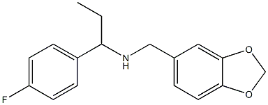 (2H-1,3-benzodioxol-5-ylmethyl)[1-(4-fluorophenyl)propyl]amine