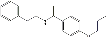 (2-phenylethyl)[1-(4-propoxyphenyl)ethyl]amine Structure