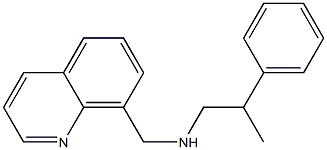 (2-phenylpropyl)(quinolin-8-ylmethyl)amine Struktur